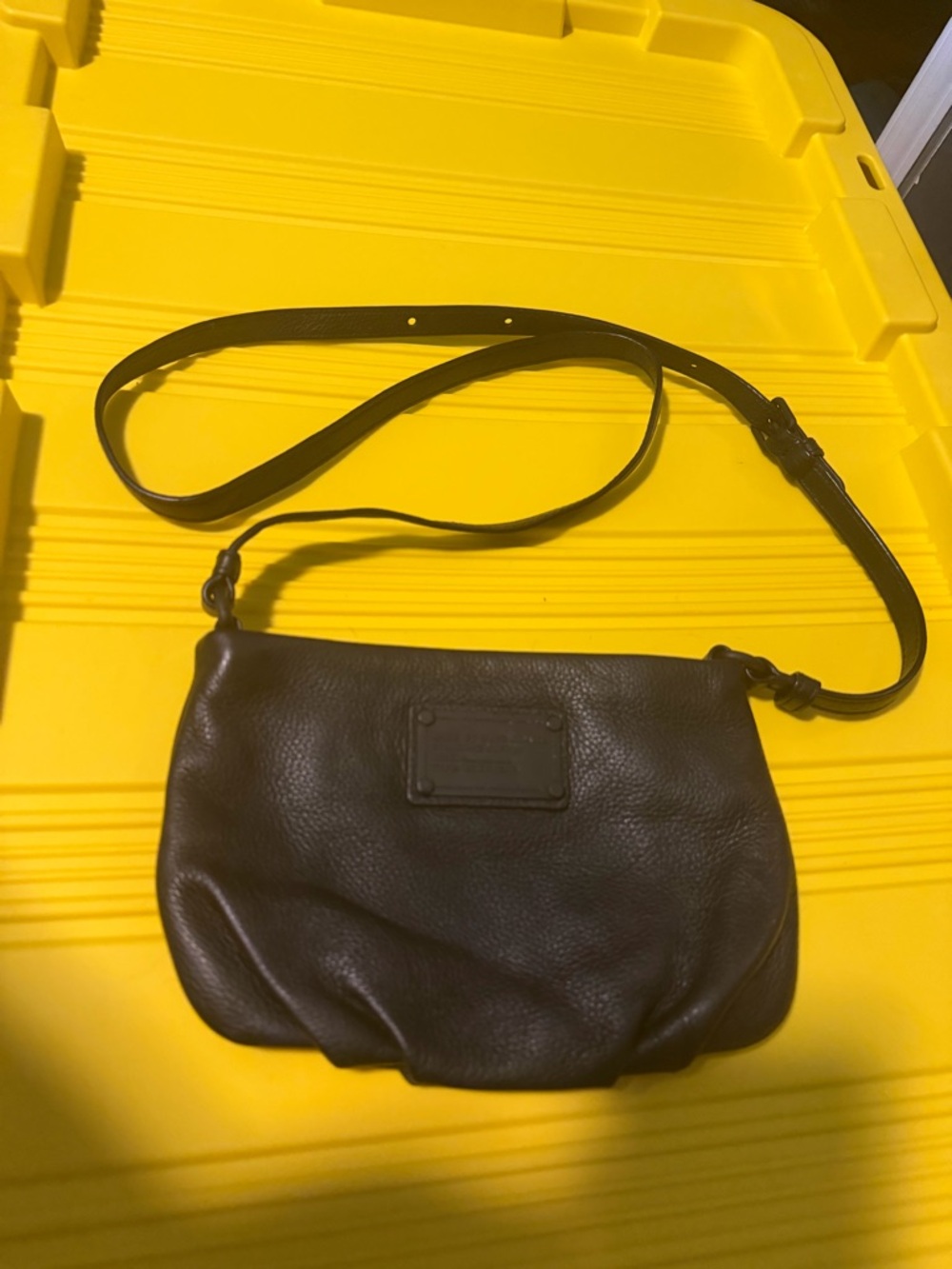 Marc by Marc Jacobs Black Pebbled Leather Crossbody with Matte Hardware